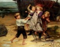 Die Tage fangen idyllische Kinder Arthur John Elsley Impressionismus